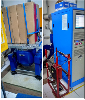 جدول آزمایش ارتعاش شبیه سازی حمل و نقل الکترومغناطیسی 1.6m/s 3500Hz
